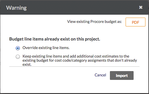 Overwrite or Add to Existing Budget Line Items