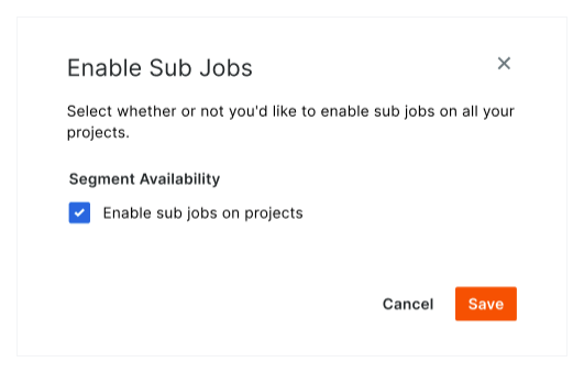 Enable Sub Jobs On Projects For WBS Procore